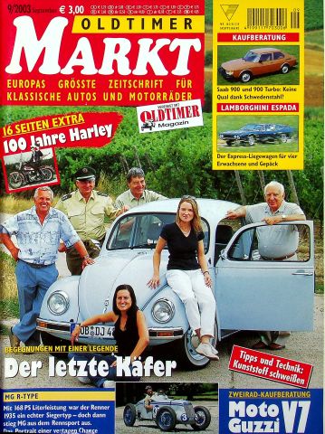 Deckblatt Oldtimer Markt (09/2003)